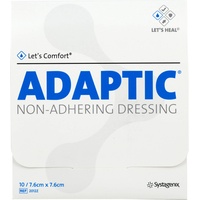 EurimPharm Arzneimittel GmbH Adaptic 7.6x7.6 cm feuchte Wundauflage 2012Z