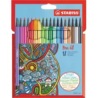 Stabilo Pen 68 Kartonetui 18 St.