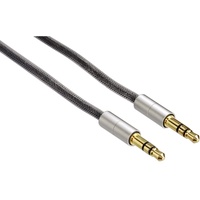 Hama Verbindungskabel AluLine 3,5-mm-Klinken-Stecker - Stecker stereo 2,0m (80869)