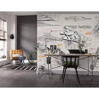 KOMAR Fototapete Star Wars Blueprints 368 cm x 254