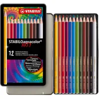 Stabilo Aquarell-Buntstift 12 St. Mehrfarbig