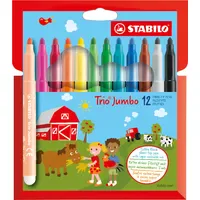 Stabilo Trio Jumbo Dicker Filzstift 12 St. mehrfarbig