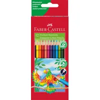 Faber-Castell Dreikant Buntstift sortiert, 12er-Set, Kartonetui (116512)