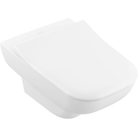 Villeroy & Boch Joyce WC-Sitz Compact-Joyce Softclosing-Scharniere Edelstahl, weiß