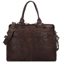 Harold's Submarine Aktentasche Leder 40 cm Laptopfach braun