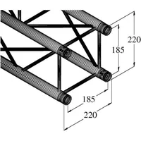 Alutruss DECOLOCK DQ4-1000 4-Punkt-Traverse
