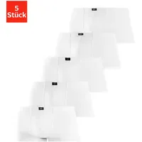 H.I.S. Boxershorts unifarben weiß M 5er Pack