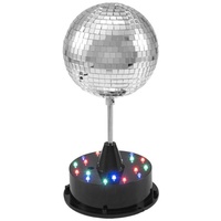 Eurolite LED Discokugel-Set mit Standfuß, mit LED-Beleuchtung