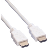 Value HDMI High Speed Kabel mit Ethernet, weiß, 7,5