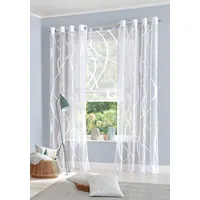 MY HOME Gardine »Cellino« Ösen 2 Stk. tlg. Fertiggardine,