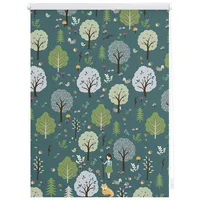 Lichtblick Rollo Klemmfix, ohne Bohren, blickdicht, Leni grün -