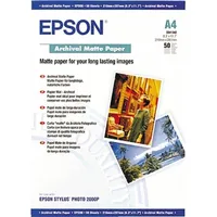 Epson Archival Matt Fotopapier matt weiß, A4, 192g/m2, 50