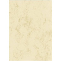 Sigel Marmor Kunstdruckpapier beige, A4, 200g/m2, 25 Blatt