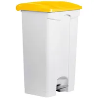 Helit Mülleimer 90,0 l weiß, gelb