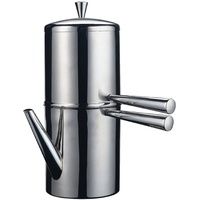 ILSA Napoletana Kaffeemaschine Edelstahl, Silber, für 3 Tassen