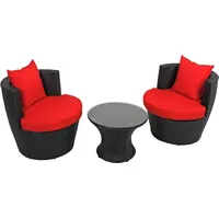 Garden Pleasure Linz Lounge-Set schwarz