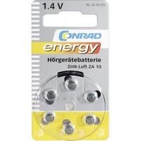 Conrad energy Knopfzelle ZA 10 1.4 V 6 St.