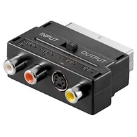 Goobay Scart zu Composite Audio Video und S-Video Adapter,