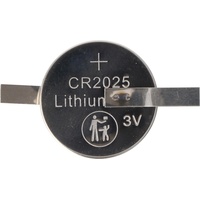 AccuCell CR2025 Lithium Marken Batterie mit Lötfahnen in Z-Form
