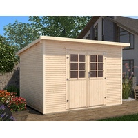 Weka Gartenhaus 219 2,95 x 2,40 m natur