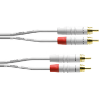 Cordial CFU 1,5 CC-SNOW REAN 2 x Cinch Kabel
