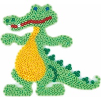 Hama Beads Pegboard-Crocodile