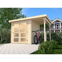 Weka Gartenhaus 321 A 4,14 x 2,50 m natur