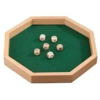 Philos Würfelbrett Octagon inkl. 6 Holzwürfel (3205)