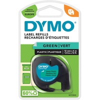 Dymo Schriftband S0721640 schwarz auf grün 1,2cm x 4m