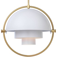 GUBI Multi-Lite Pendelleuchte, messing/weiß