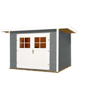 Weka Gartenhaus 179 2,95 x 2,41 m grau