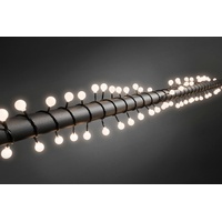 Konstsmide LED Globelichterkette, große runde Dioden, 80 warm weiße