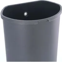 Eko Tretmülleimer Shell 50 L Matt Silbern