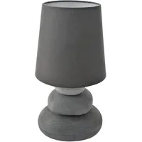 NÄVE Tischleuchte Stoney Keramik Grau 31 cm