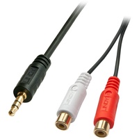Lindy 35678 Audio-Kabel 0,25 m 2 x RCA 3.5mm
