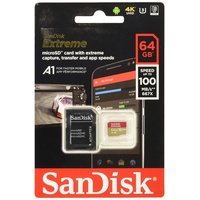 SanDisk microSDXC Extreme 64GB Class 10 160MB/s UHS-I U3