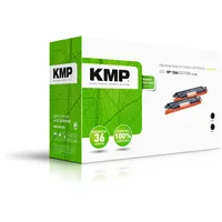 KMP Toner ersetzt HP 126A, CE310A Kompatibel 2er-Pack Schwarz