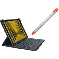 Logitech Folio mit Tastatur DE Universal 10" schwarz