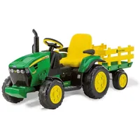 Peg Perego John Deere Ground Force inkl. Anhänger grün/gelb