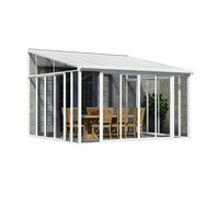 CANOPIA San Remo Alu weiß Polycarbonat 3 mm /