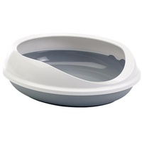 Savic Designtoilette Figaro weiß/grau Katzentoiletten