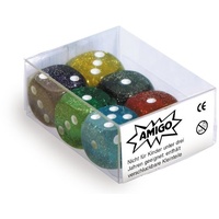 AMIGO 6 Würfel Glitter sortiert (00059)