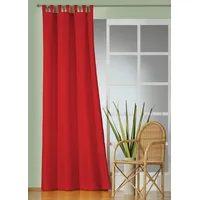 Wirth Daria Gardine Schlaufen 135 x 145 cm rot