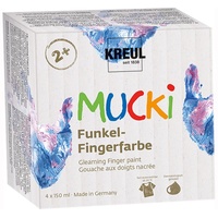 Kreul MUCKI Funkel-Fingerfarbe 4er Set