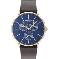 Kenneth Cole New York Herren Uhr Armbanduhr Leder KC14946005