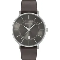 Kenneth Cole New York Herren Uhr Armbanduhr Leder KC15097005