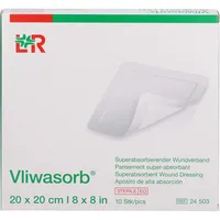 ToRa Pharma GmbH VLIWASORB superabsorb.Saugkomp.steril 20x20 cm