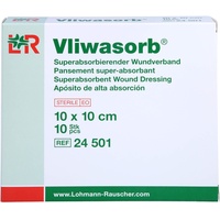 ToRa Pharma GmbH Vliwasorb superabsorb.Saugkomp.steril 10x10 cm