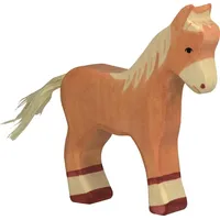 HOLZTIGER Fohlen hellbraun stehend (1351)