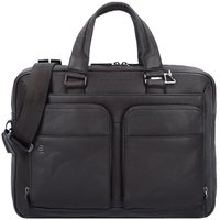 Piquadro Black Square Aktentasche 39 cm Laptopfach blau